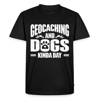 Geocaching Gift Geocacher Geocache - Men's Premium Organic T-Shirt - black - Front - Nico (187cm)