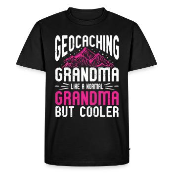 Geocaching Gift Geocacher Geocache - Men's Premium Organic T-Shirt - black - Front - Nico (187cm)