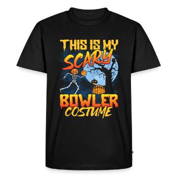 Costume d’Halloween Drôle Halloween Dicton - T-shirt Premium bio Homme - noir - Devant - Nico (187cm)