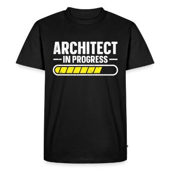 Architect's Gift, Architecture Lover - Men's Premium Organic T-Shirt - black - Front - Nico (187cm)