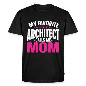 Architect's Gift, Architecture Lover - Men's Premium Organic T-Shirt - black - Front - Nico (187cm)
