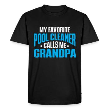 Pool Cleaner Job Swimming Pool Caretaker - Men's Premium Organic T-Shirt - black - Front - Nico (187cm)