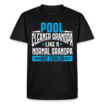 Pool Cleaner Job Swimming Pool Caretaker - Men's Premium Organic T-Shirt - black - Front - Nico (187cm)