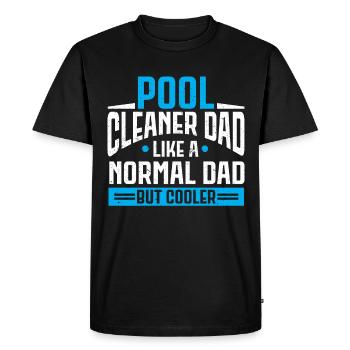 Pool Cleaner Job Swimming Pool Caretaker - Men's Premium Organic T-Shirt - black - Front - Nico (187cm)