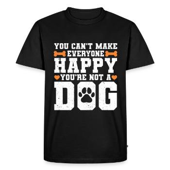 Cadeau de dog sitter, gardien de chien professionnel - T-shirt Premium bio Homme - noir - Devant - Nico (187cm)