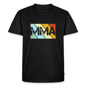 MMA Retro - Men's Premium Organic T-Shirt - black - Front - Nico (187cm)