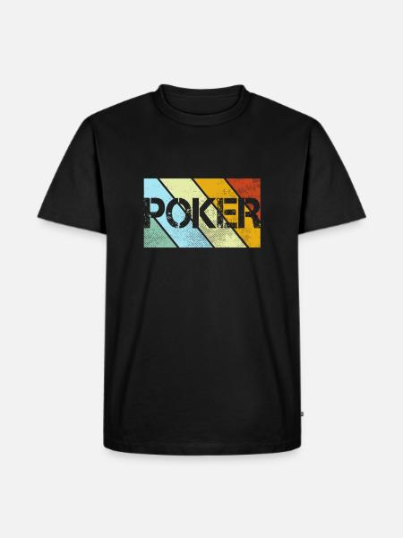Poker Rétro - T-shirt Premium bio Homme - noir