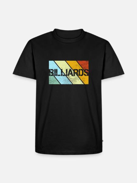 Billard Rétro - T-shirt Premium bio Homme - noir