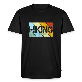 Mountaineering Retro - Men's Premium Organic T-Shirt - black - Front - Nico (187cm)