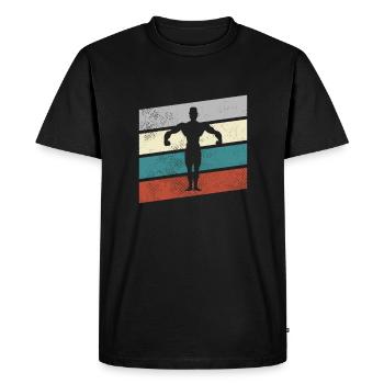 Carrosserie Rétro - T-shirt Premium bio Homme - noir - Devant - Nico (187cm)