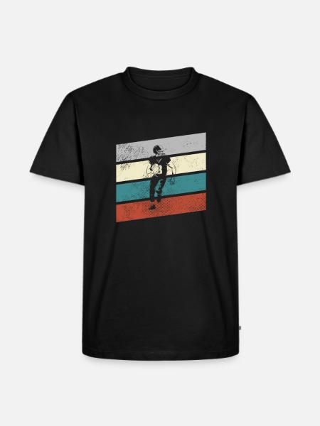 Football Rétro - T-shirt Premium bio Homme - noir