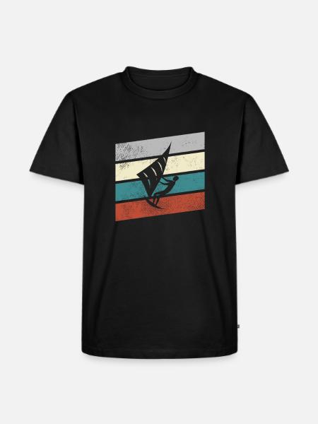 Kite Retro - Men's Premium Organic T-Shirt - black
