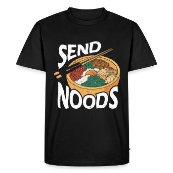 Ramen Gift Japanese noodle soup Ramen - Men's Premium Organic T-Shirt - black - Front - Nico (187cm)