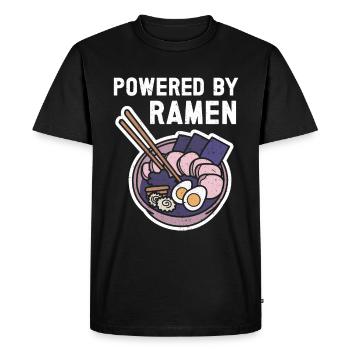 Ramen Gift Japanese noodle soup Ramen - Men's Premium Organic T-Shirt - black - Front - Nico (187cm)