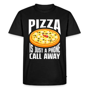 Pizza Italie Pizza Pizza Cuisine - T-shirt Premium bio Homme - noir - Devant - Nico (187cm)