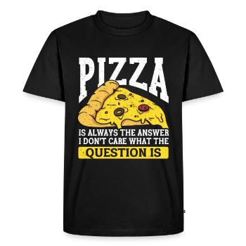 Pizza Italie Pizza Pizza Cuisine - T-shirt Premium bio Homme - noir - Devant - Nico (187cm)