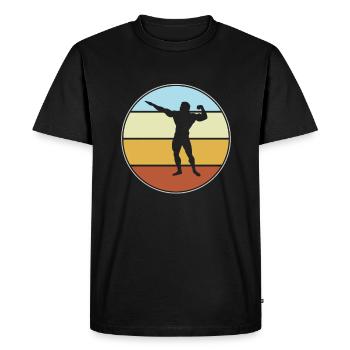 Carrosserie Rétro - T-shirt Premium bio Homme - noir - Devant - Nico (187cm)