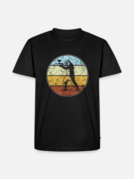 Paintball Retro - Men's Premium Organic T-Shirt - black