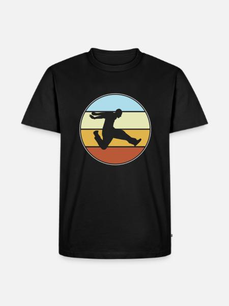 Parkour Retro - Men's Premium Organic T-Shirt - black