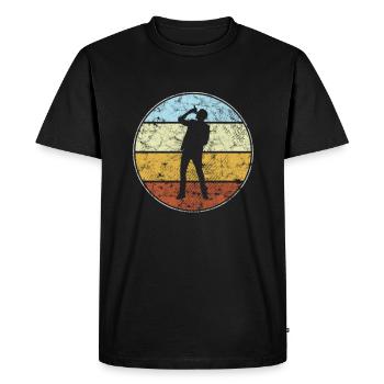Chanteur Rétro - T-shirt Premium bio Homme - noir - Devant - Nico (187cm)
