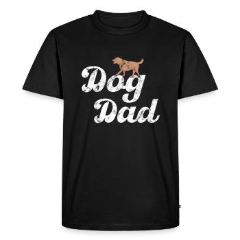 Chien papa chien papa - T-shirt Premium bio Homme - noir - Devant - Nico (187cm)