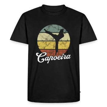 Capoeira - T-shirt Premium bio Homme - noir - Devant - Nico (187cm)