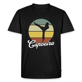 Capoeira - T-shirt Premium bio Homme - noir - Devant - Nico (187cm)