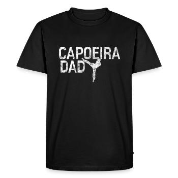 Papa Capoeira - T-shirt Premium bio Homme - noir - Devant - Nico (187cm)