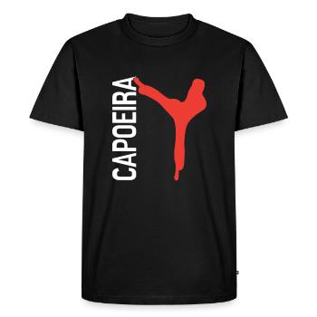 Capoeira - Men's Premium Organic T-Shirt - black - Front - Nico (187cm)