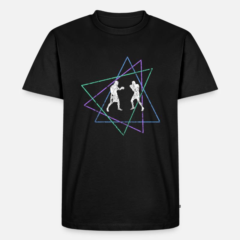 Boxen - Männer Premium Bio T-Shirt - Schwarz