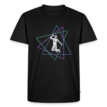 Sing - Men's Premium Organic T-Shirt - black - Front - Nico (187cm)