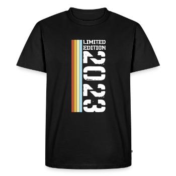 Limited Edition Retro 2023 - Men's Premium Organic T-Shirt - black - Front - Nico (187cm)