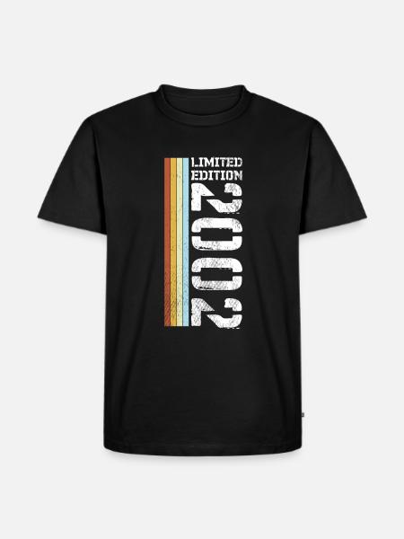 Limited Edition Retro 2002 - Männer Premium Bio T-Shirt - Schwarz