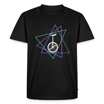 Monocycle - T-shirt Premium bio Homme - noir - Devant - Nico (187cm)