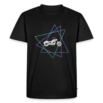 motocyclette - T-shirt Premium bio Homme - noir - Devant - Nico (187cm)