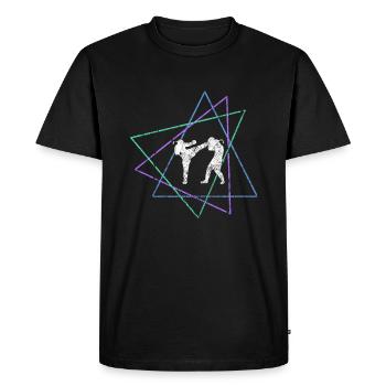 Martial arts - Men's Premium Organic T-Shirt - black - Front - Nico (187cm)