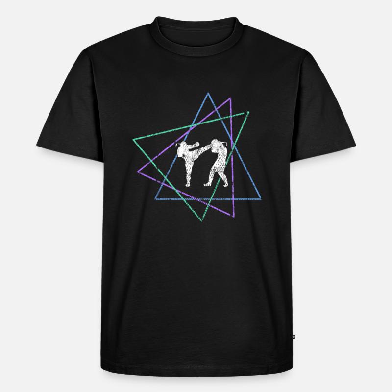 Kampfsport - Männer Premium Bio T-Shirt - Schwarz