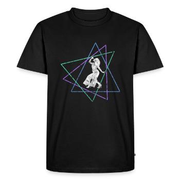 Sing - Men's Premium Organic T-Shirt - black - Front - Nico (187cm)