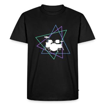 Percussion - Men's Premium Organic T-Shirt - black - Front - Nico (187cm)