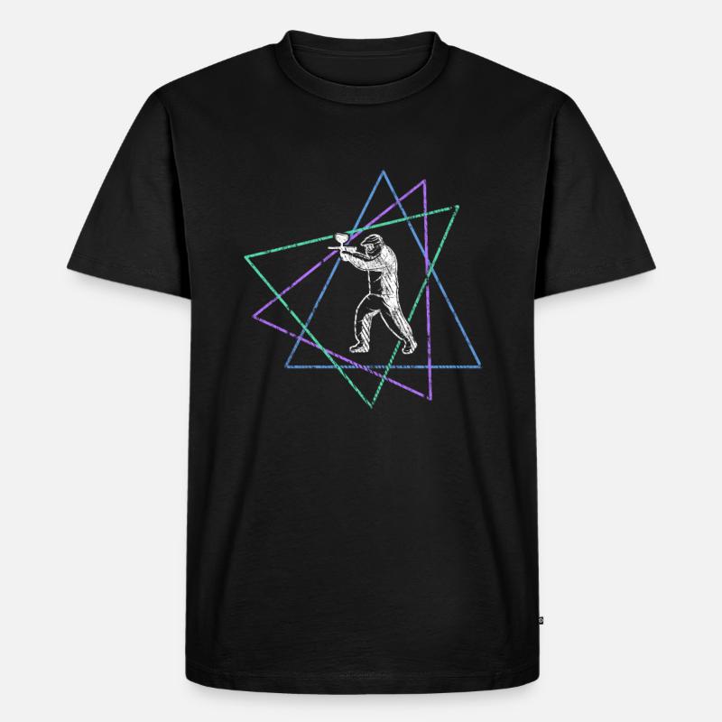 Paintball - Männer Premium Bio T-Shirt - Schwarz