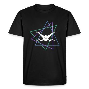Nager - T-shirt Premium bio Homme - noir - Devant - Nico (187cm)