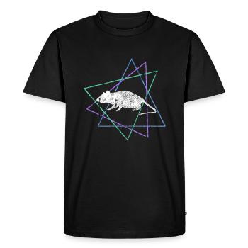 Mouse - Men's Premium Organic T-Shirt - black - Front - Nico (187cm)