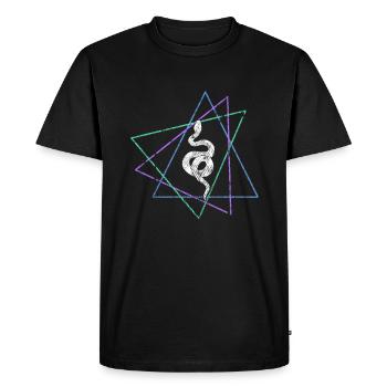 Snake - Men's Premium Organic T-Shirt - black - Front - Nico (187cm)