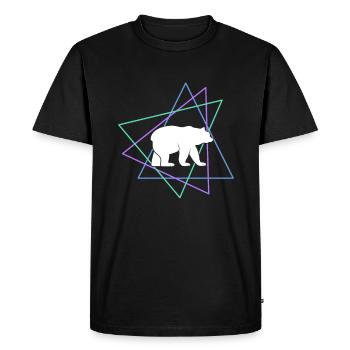 Bear - Men's Premium Organic T-Shirt - black - Front - Nico (187cm)