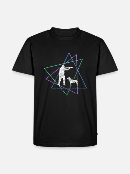 Hunt - Men's Premium Organic T-Shirt - black