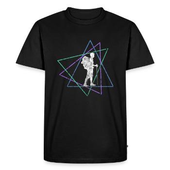 Wander - Men's Premium Organic T-Shirt - black - Front - Nico (187cm)