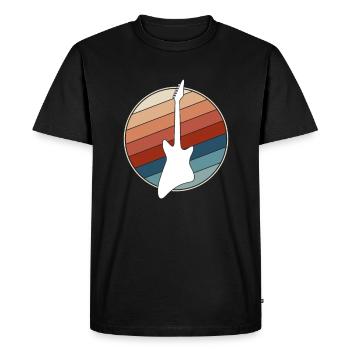 Rock retro - Men's Premium Organic T-Shirt - black - Front - Nico (187cm)