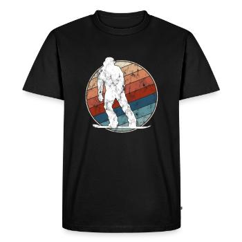 Snowboarding Retro - Men's Premium Organic T-Shirt - black - Front - Nico (187cm)