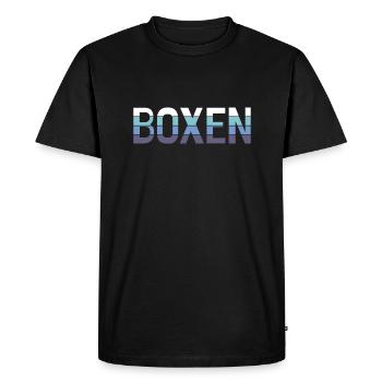 Boxe - T-shirt Premium bio Homme - noir - Devant - Nico (187cm)