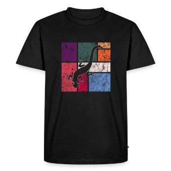 Lézard - T-shirt Premium bio Homme - noir - Devant - Nico (187cm)